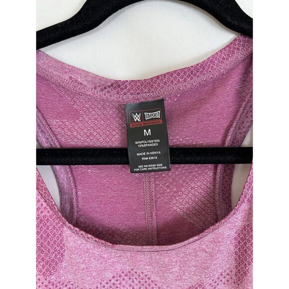 WWE Tapout Tank Women's Pink Camouflage Mesh Size Medium - Picture 2 of 5